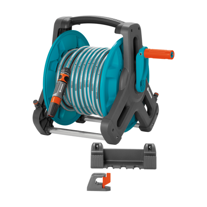 Wall-Fixed Hose Reel 50 Set for Convenient Watering and Neat Storage, 20 m Hose with Accessories Included