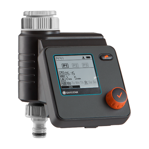 Water Control Select, Automatic Water Timer for Gardens, Sensor Connection, 3 Watering Cycles