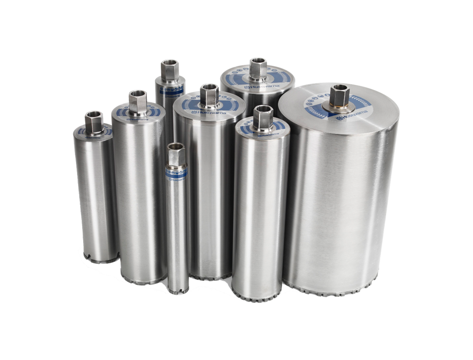 Core Drill Bits for Construction Drill Motors, 52 mm - 300 mm in Diameter