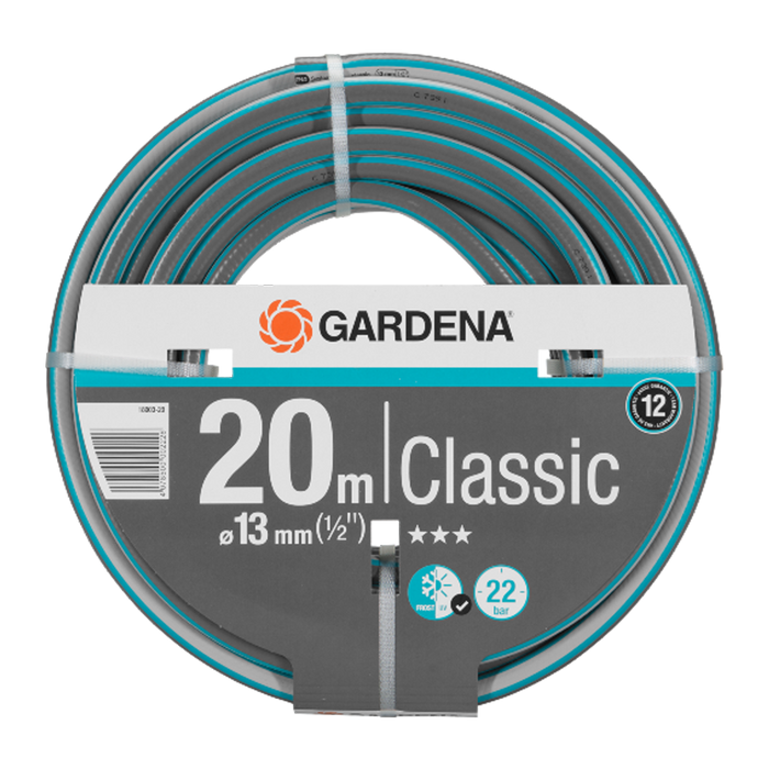 Classic Hose 13 mm (1/2"), 20 m, 22 bar Burst Pressure, Flexible & UV-Resistent