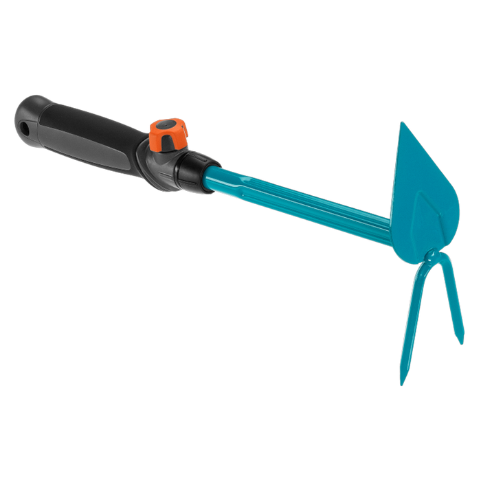 Combisystem Hand Hoe for Soil Loosening and Weeding, 6 cm Working Width, 2-Pointed Spade