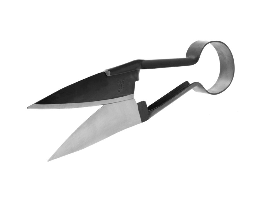 Sheep Shear, Professional Topiary Tool, Round Spring, 15.5 cm Blade Length, Self-Sharpening Blades, BERGER 2712