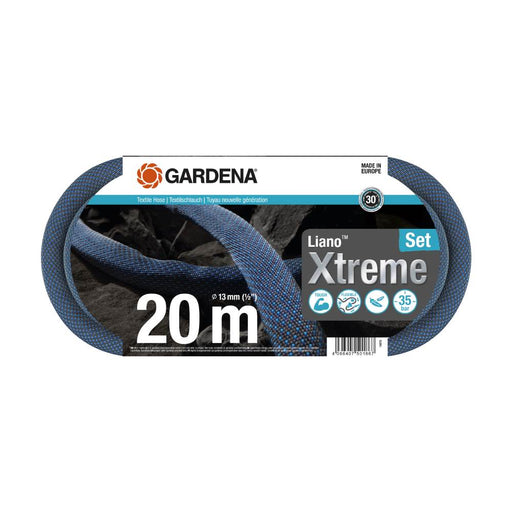 Textile Hose Liano™ Xtreme 13 mm (1/2"), 20 m Set, 35 bar Burst Pressure, High Flexibility, Dirt-Repellent