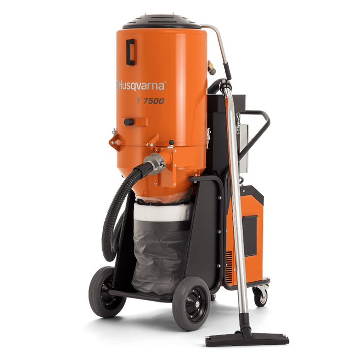 T 7500 industrial Dust Extractor for Heavy-Duty Applications, 10.1 hp, 230 V, 353 cfm Air Flow, 206 kg