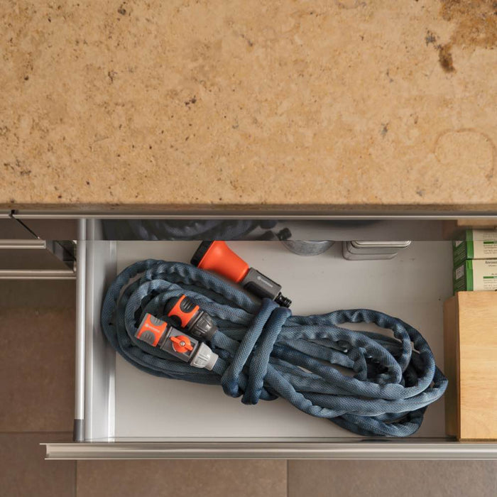 Textile Hose Liano™ Xtreme 13 mm (1/2"), 10 m Set, 35 bar Burst Pressure, Drip-Proof, Indoor Use Set