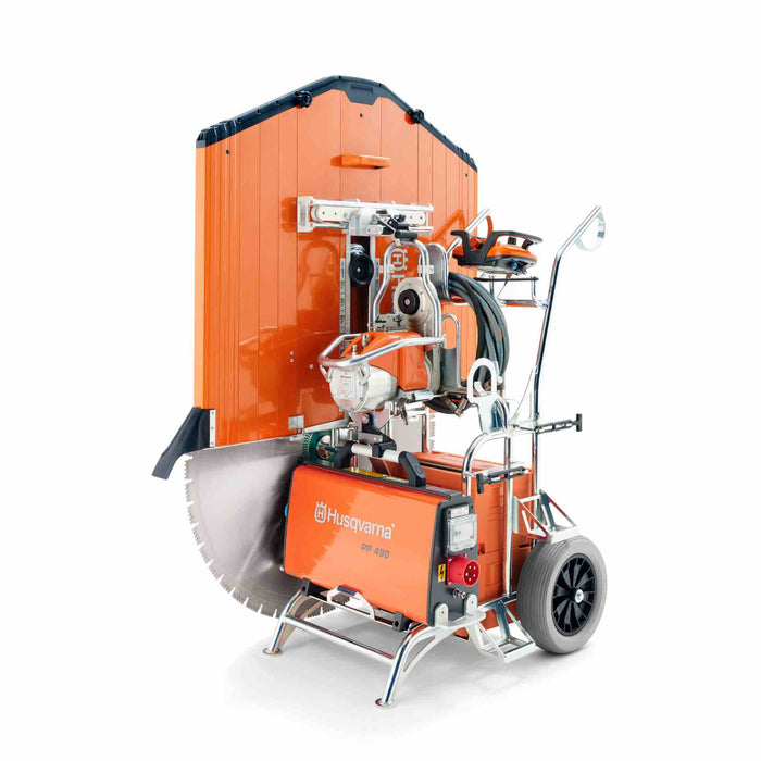 WS 482 HF Electric Wall Saw, 3-Phase Power Source, 74 cm Maximum Cutting Depth, 30 kg Saw Unit