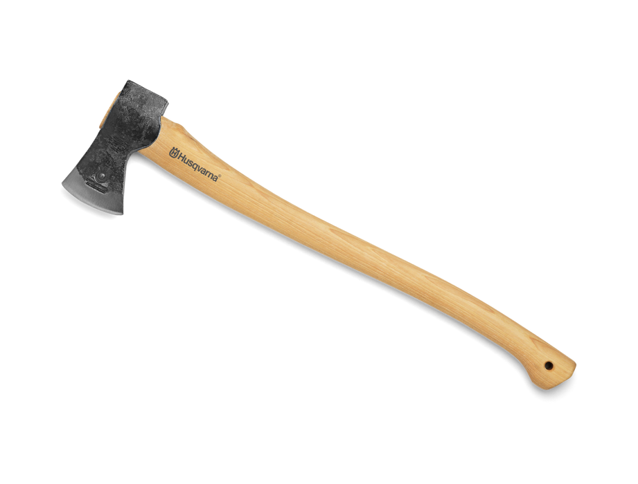 Forest Axe for Small-Scale Tree Felling and Branch Trimming, 65 cm, 1.3 kg, Hand-Forged, Hickory