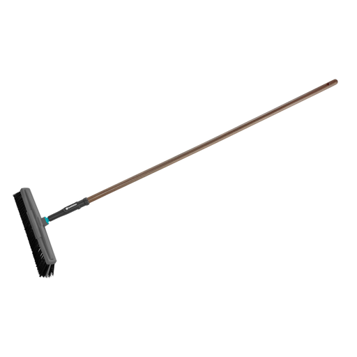 NatureLine Road Broom, 45 cm Working Width, Impact-Resistant for Garden Paths, Soft Polypropylene Bristles