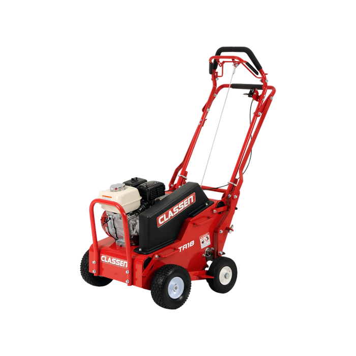 TA18 Lawn/Turf Aerator, Optimal Lawn Aeration, 118 cc, 16" Aeration Width, 3" Core Depth, 97 kg