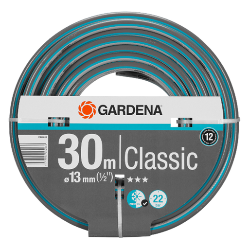 Classic Hose 13 mm (1/2"), 30 m, 22 bar Burst Pressure, Flexible & Durable