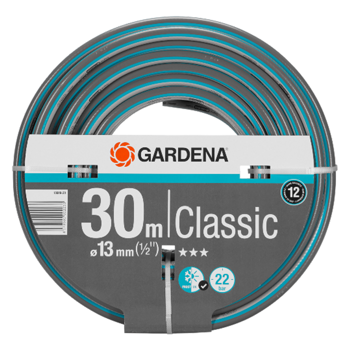 Classic Hose 13 mm (1/2"), 30 m, 22 bar Burst Pressure, Flexible & Durable