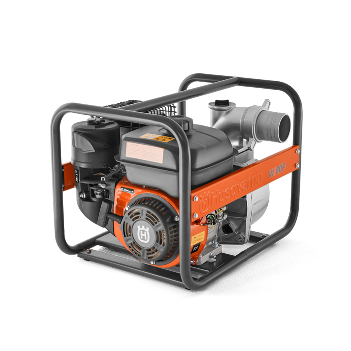 W 80P Petrol Water Pump, 3" or 80 mm, 54,000 l/h, 28 m Lift, 7 m Suction, For Irrigation and Draining