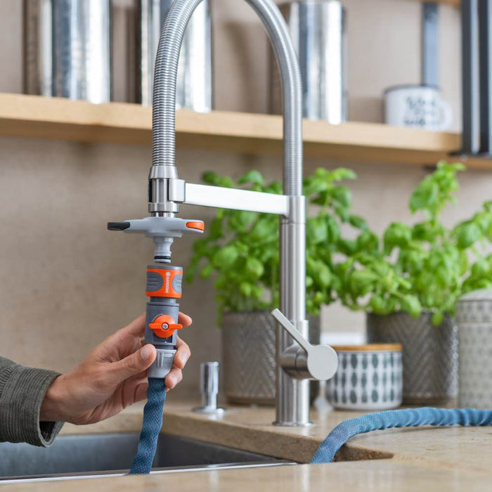 Textile Hose Liano™ Xtreme 13 mm (1/2"), 10 m Set, 35 bar Burst Pressure, Drip-Proof, Indoor Use Set