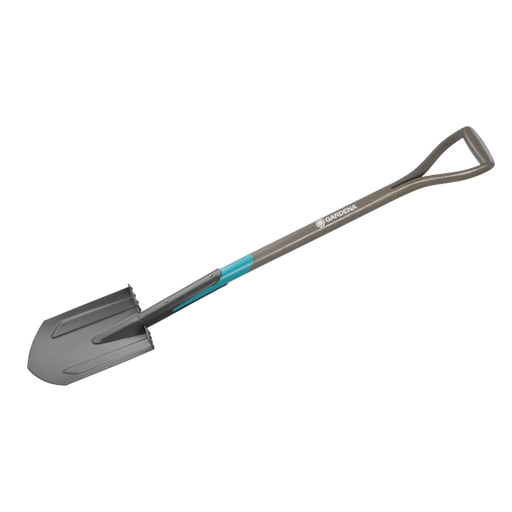 NatureLine Pointed Spade Shovel, For Hard & Heavy Soils, 117 cm Length, FSC® 100% Certified