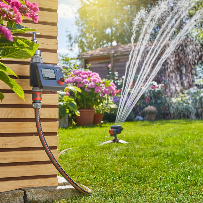 Water Control Select, Automatic Water Timer for Gardens, Sensor Connection, 3 Watering Cycles