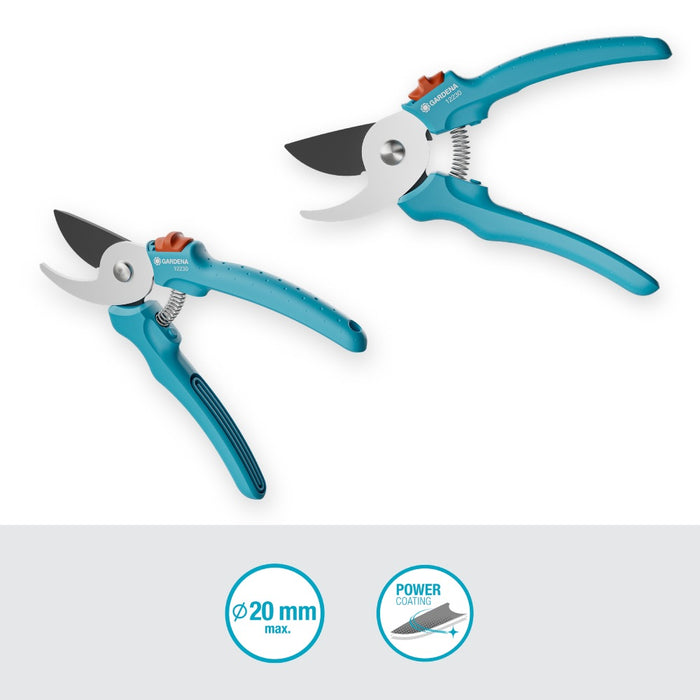 Light Garden Secateurs EasyCut, Home Use, Budget-Friendly, 20 mm Cutting Diameter, Bypass Cut
