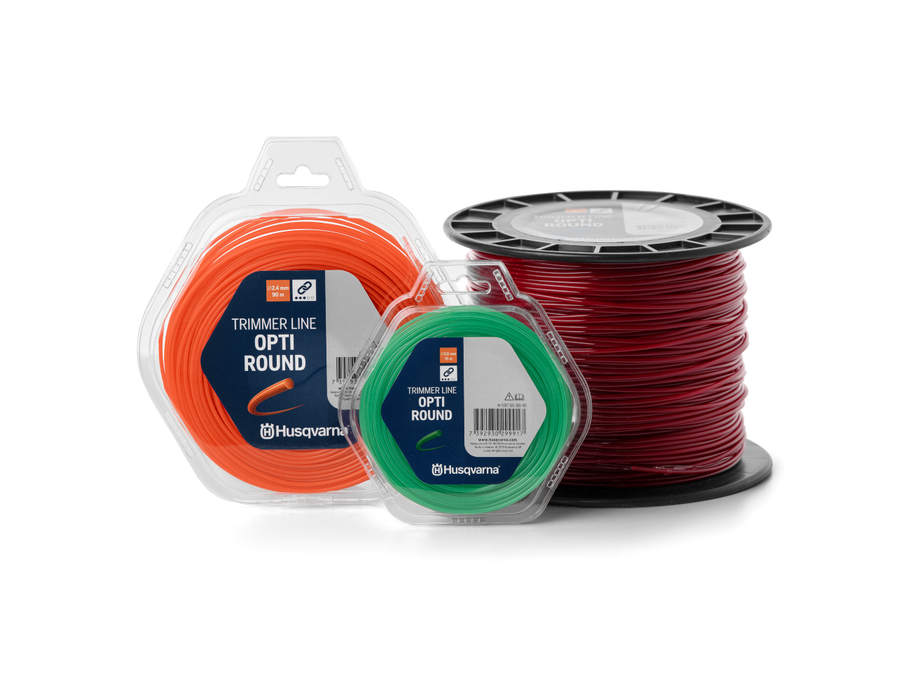 3.0 mm Trimmer Line/Cord, 56 m Length for Trimming & Landscaping, Red, Round