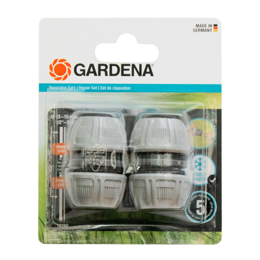 Hose Repair Set, 13 mm (1/2") and 15 mm (5/8") Hose, Quick Fix without Tools