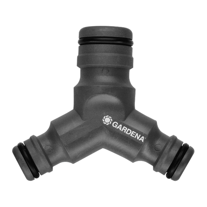 Profi System 3-Way Coupling, Conversion from Profi to GARDENA Original System, Y Reducer Coupling, 2-Way Splitter, 1 Inlet, 2 Outlets