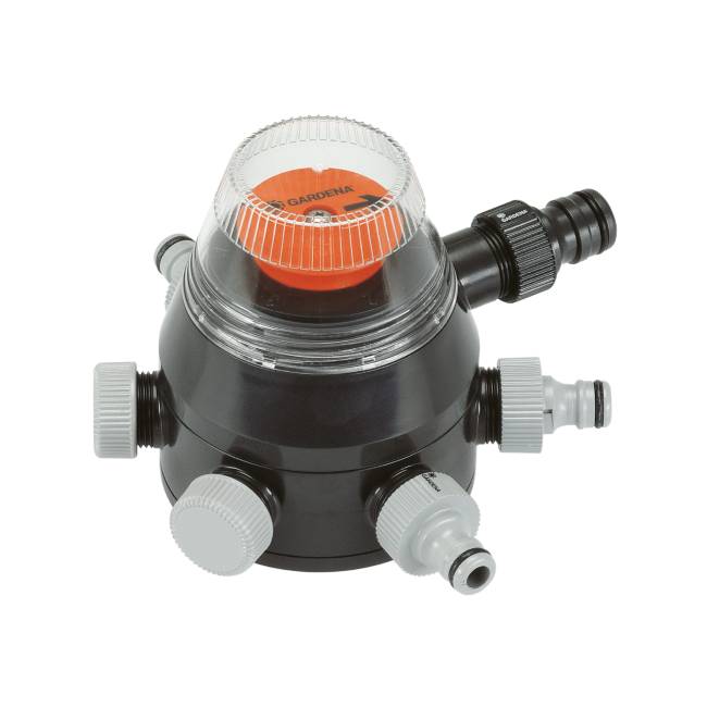 Automatic 6-Channel Water Distributor Hub, Sequential Multi-Zone Distributor, 6 bar Max. Pressure, Mechanical Switching-1