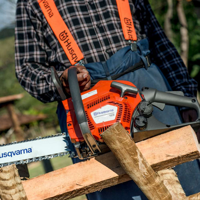 125 Occasional Petrol Chainsaw, 2 hp, 40 cm Blade, 3/8" Mini Pitch, 4.6 kg