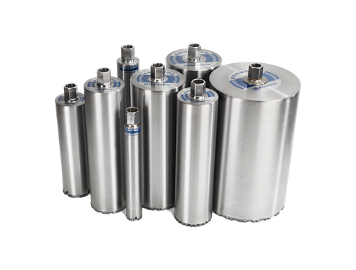 Core Drill Bits for Construction Drill Motors, 52 mm - 300 mm in Diameter