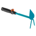 Combisystem Hand Hoe for Soil Loosening and Weeding, 6 cm Working Width, 2-Pointed Spade