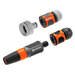 Basic Watering Promotion Set, Universal Nozzle and Connector Kit, 13 mm (1/2") and 15 mm (5/8") Hose
