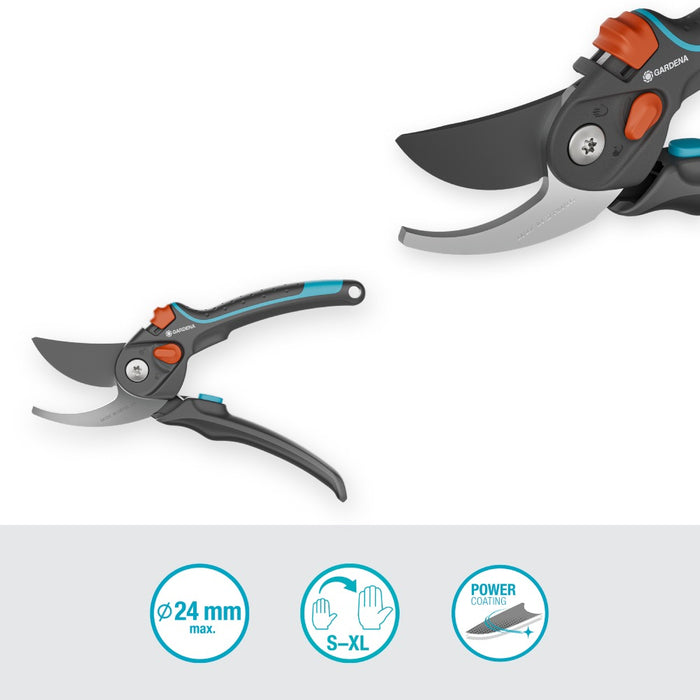 Garden Secateurs PremiumCut for Home Use, Semi-Professional, 24 mm Cutting Diameter, Bypass