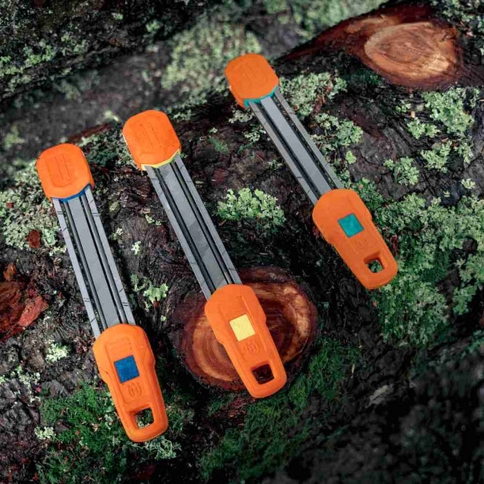 2-in-1 Filing Guide Chainsaw Sharpening Kit, 2 Round Files & 1 Flat File (Color-Coded, Select Sizes)-7