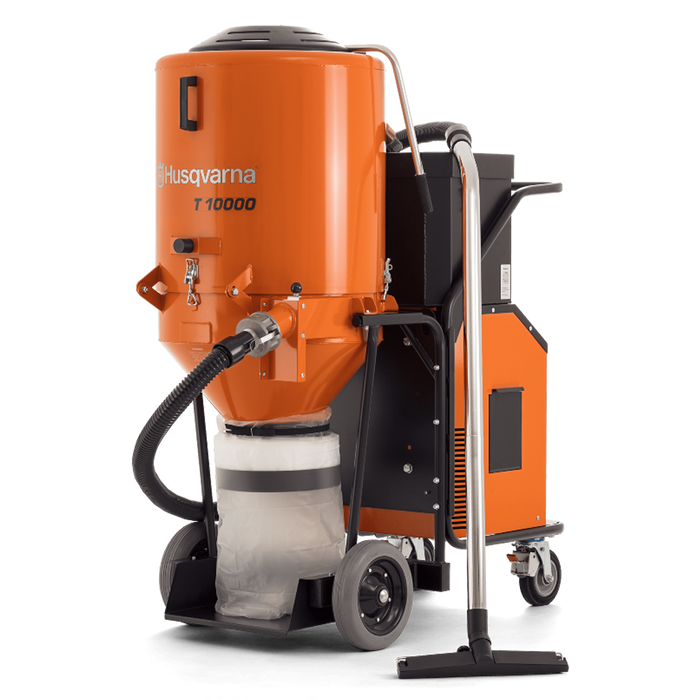 T 10000 Heavy-Duty Industrial Dust Extractor for Professional Use, 16.9 hp, 480 V, 480 cfm Air Flow, 336 kg