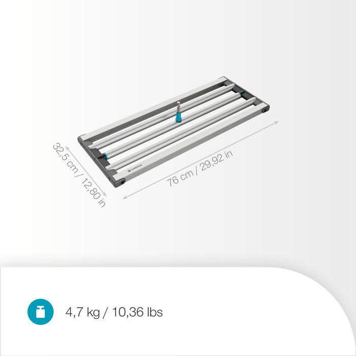 Leveling Rake for Soil or Sand Distribution, 76 cm Working Width, Rounded Panel Design