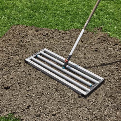 Leveling Rake for Soil or Sand Distribution, 76 cm Working Width, Rounded Panel Design