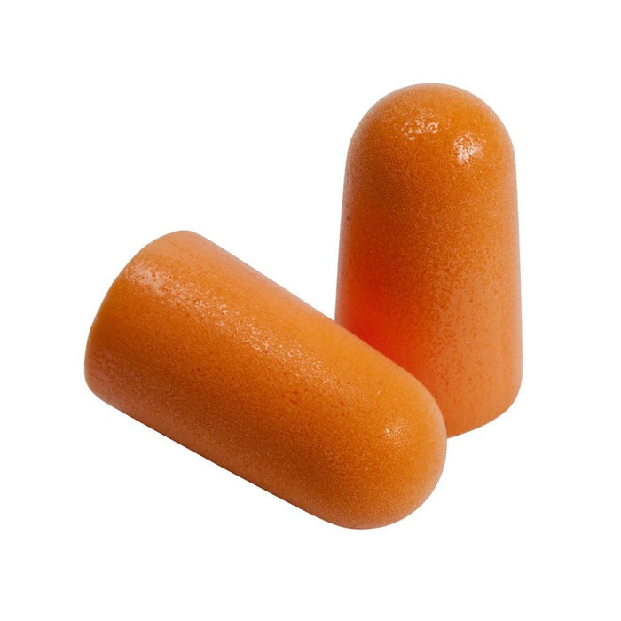 Uncorded Foam Earplugs 29 dB NRR Disposable Pairs Tapered Safety Orange-1