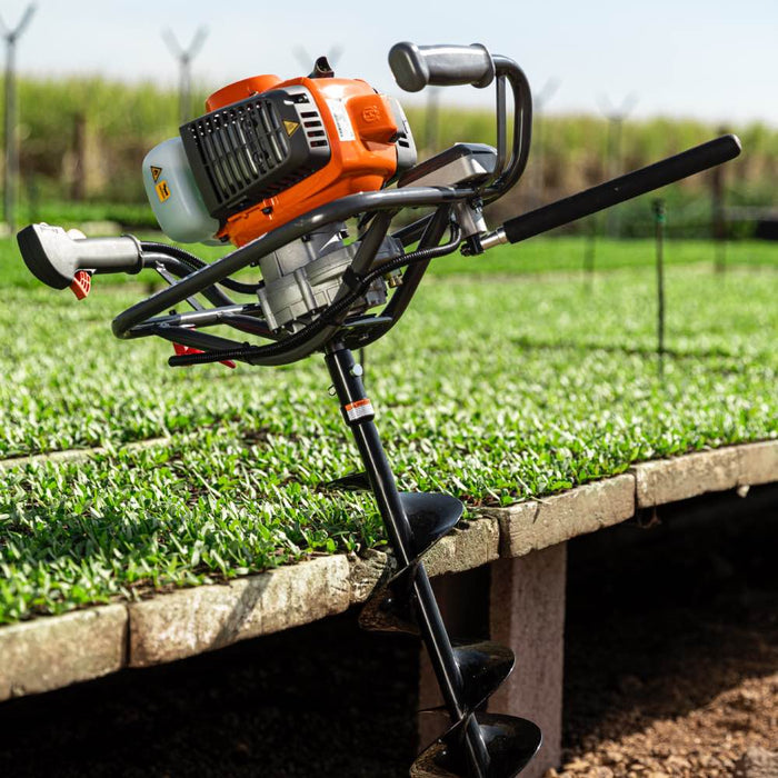 541EA Petrol Earth Augers, Perfect for Hard Work in Solid Soil, 2.25 hp, 200 mm Max. Drilling Diameter, 8.4 kg