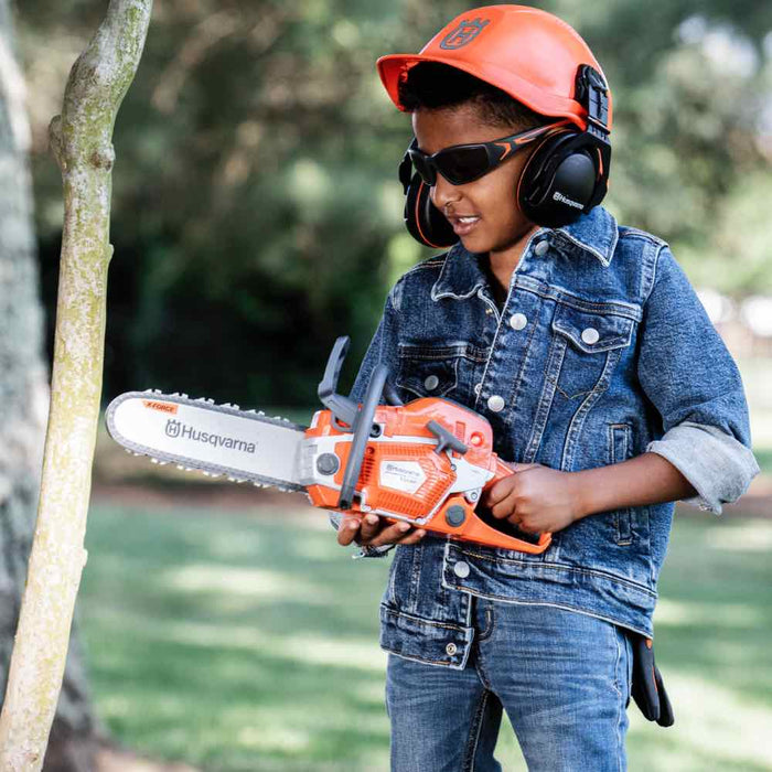 Toy Chainsaw Kit, Husqvarna Chainsaw & Protective Equipment Set-4