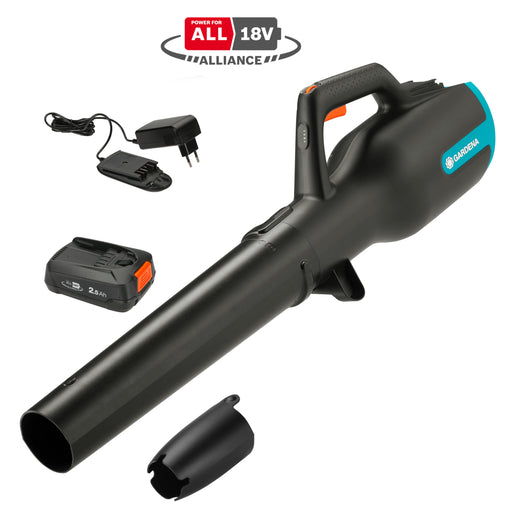 Battery Blower PowerJet 18V P4A Ready-To-Use Set for Garden and Home, 18 V, Li-Ion, 100 km/h Air Speed, 2 kg