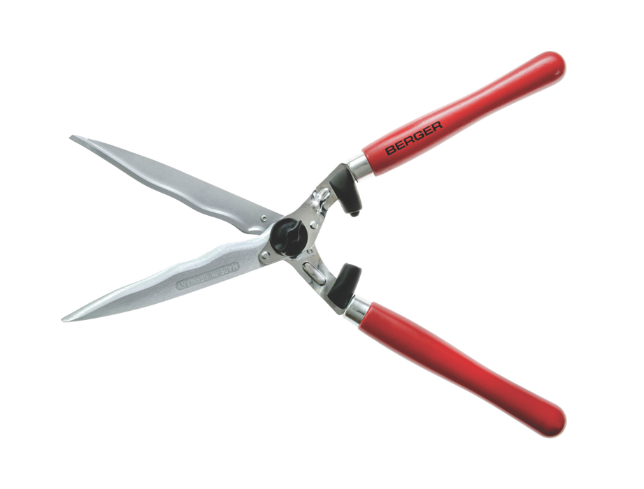 Hedge Shear/Clipper, High-Performance Steel with Beech Wood Handles, 24 cm Blade Length BERGER 4590
