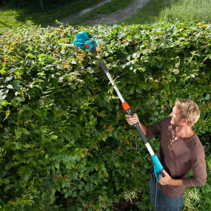 Electric Telescopic Hedge Trimmer THS 500/48 with 3.5 m Reach, 500 W, 48 cm Cutting Length, 4.1 kg