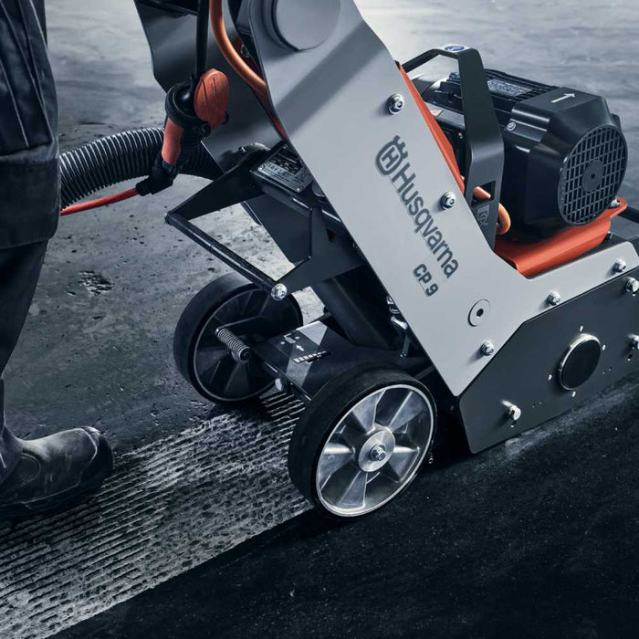 CP 9 Electric Floor Scarifier, 225 mm Working Width, High-Productivity Surface Prep for Indoor Spaces