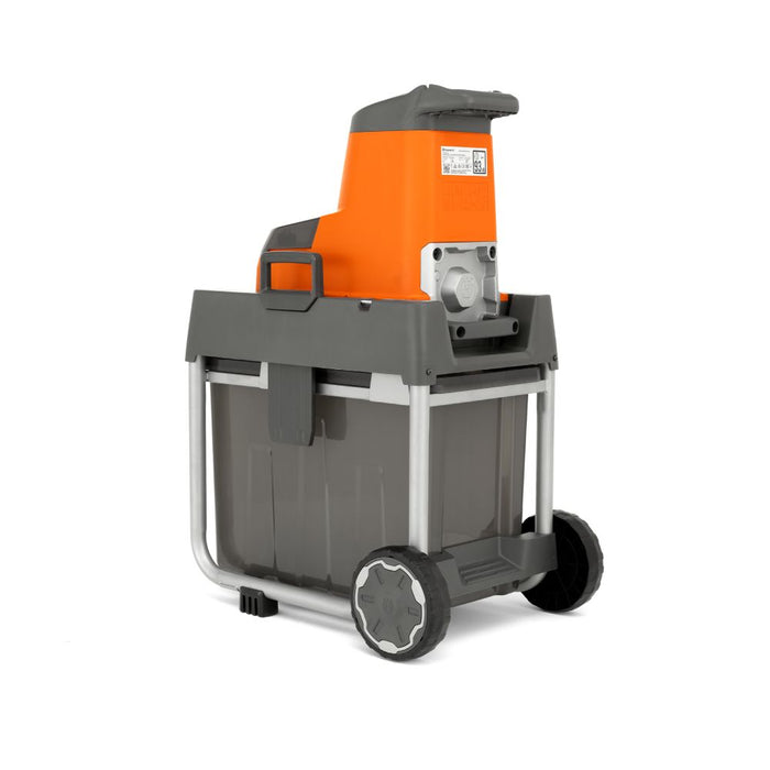 Battery Wood Shredder/Chipper, Light Garden Use, 1,400 W, 4 cm Shredding Diameter Capacity, 45 l Collector Volume, 23 kg-4