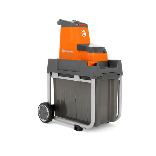 Battery Wood Shredder/Chipper, Light Garden Use, 1,400 W, 4 cm Shredding Diameter Capacity, 45 l Collector Volume, 23 kg-1
