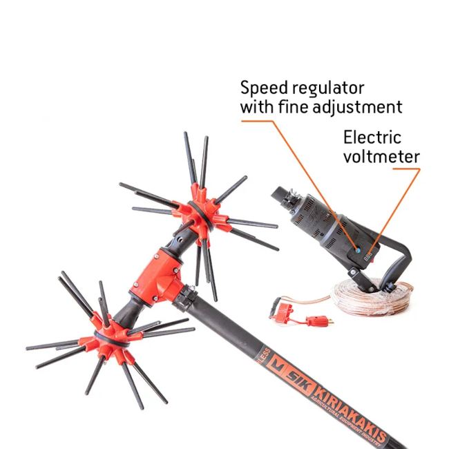 SIK 32 4X4 CARBON, Electric Olive Harvester, 12 V Brushless, Carbon Fiber Tube, 2.8 m Length, Variable Speed, 2.5 kg-7