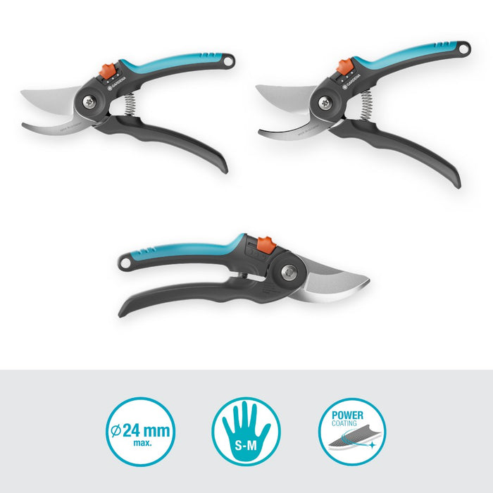 Garden Secateurs PremiumCut Flex, Semi-Professional, 24 mm Cutting Diameter, Bypass Cut