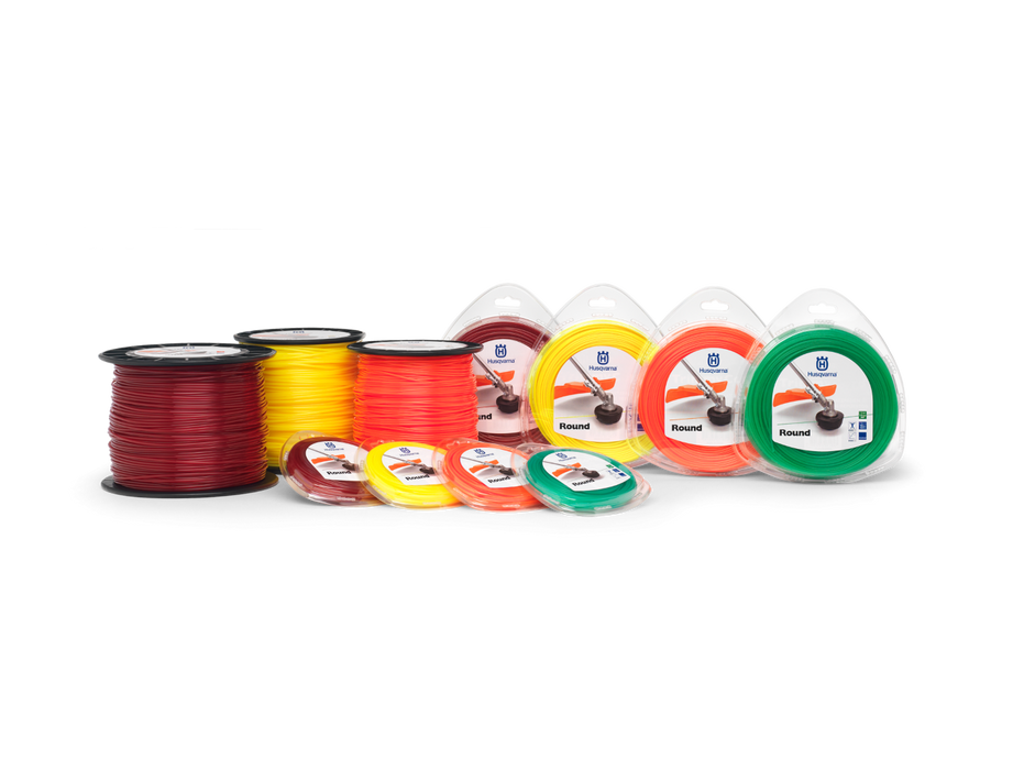 2.0 mm Trimmer Line/Cord, 15 m Length, High-Quality Line for Standard Grass, Green, Round