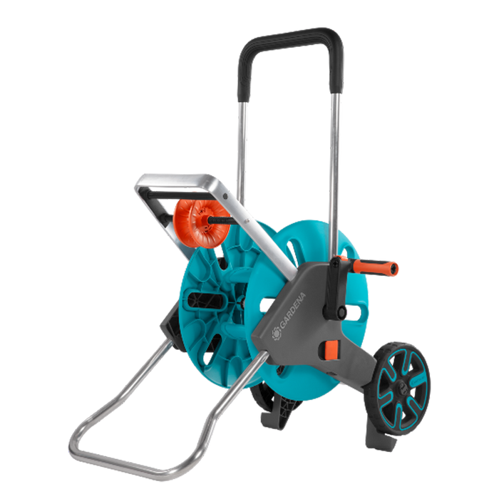 CleverRoll M Easy Hose Trolley, Plastic Body, Compact Garden Hose Storage Solution, 60 m Maximum Hose Storage Capacity