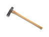 Sledge Axe for Log Splitting, 80 cm, 2.5 kg, Hand-Forged, Hickory, Hardened Striking Face