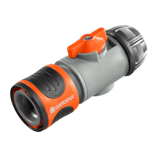 Hose Connector with Control Valve, 13 mm (1/2") and 15 mm (5/8") Hose