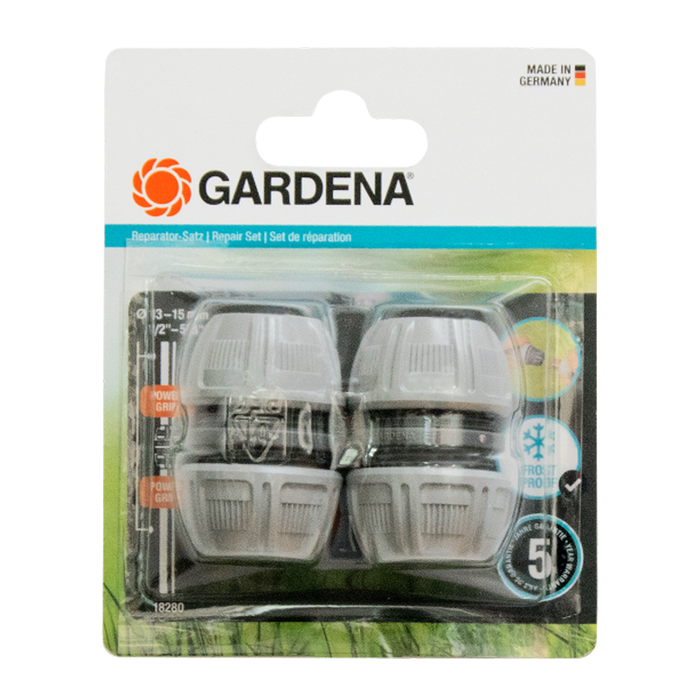 Hose Repair Set, 13 mm (1/2") and 15 mm (5/8") Hose, Quick Fix without Tools