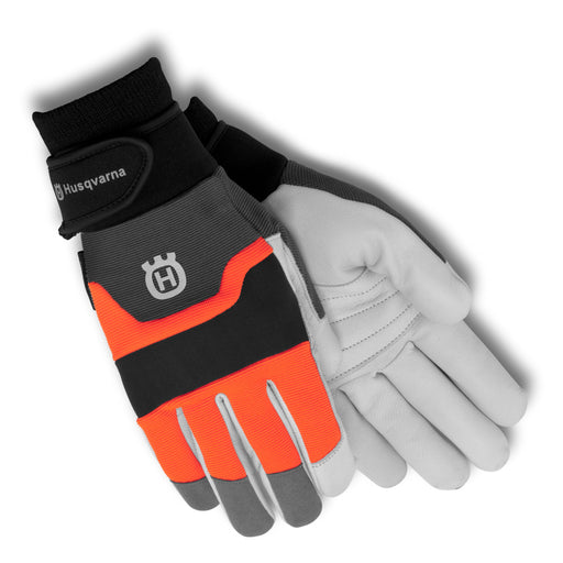 Functional Gloves with Double Palm Leather, For Gardening & Forestry Work